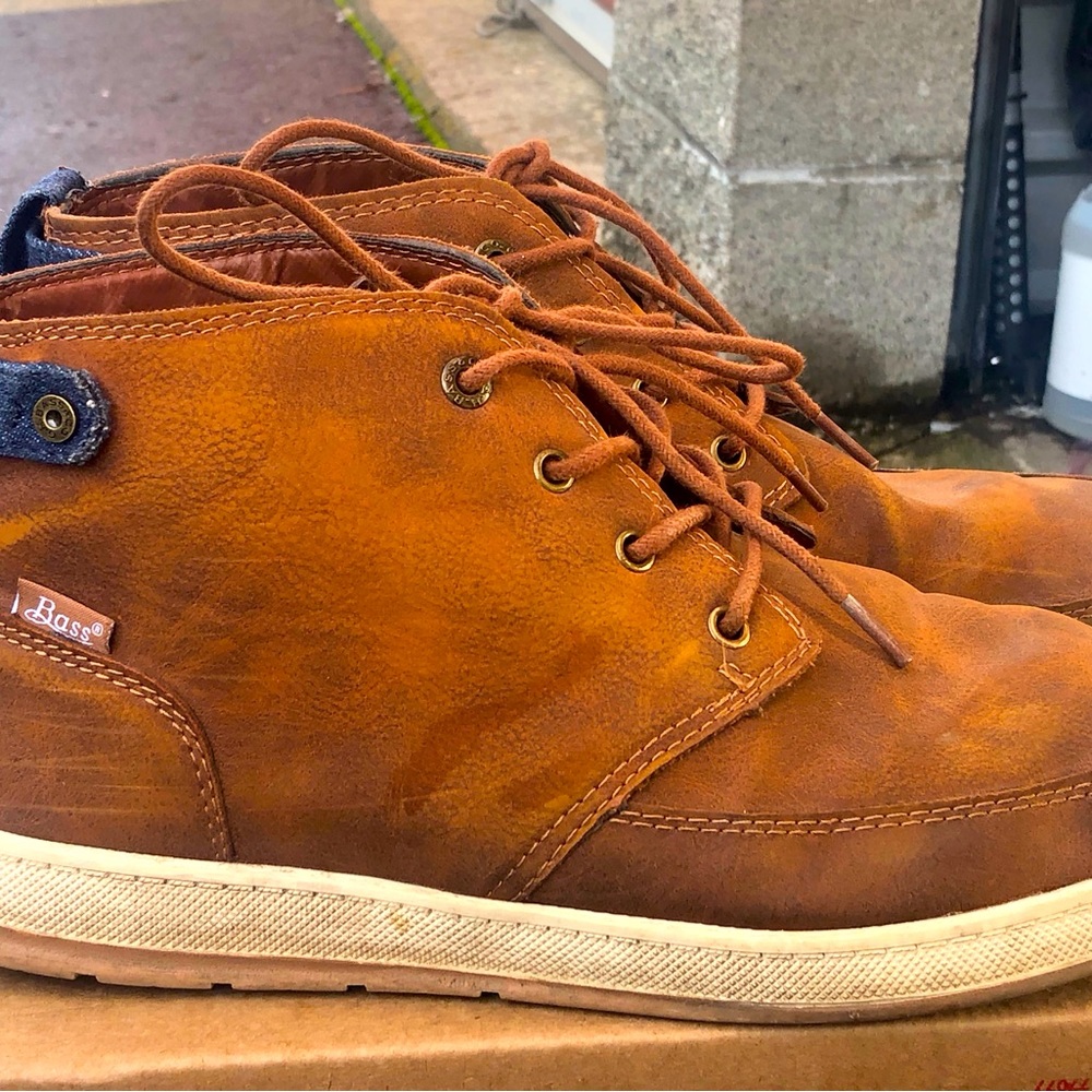 G.H. Bass Atwater 713288-BRTN Mens Brown Mid Top Lace Up Chukkas Boots SIZE 13